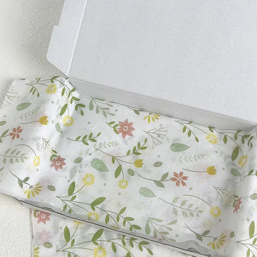10-Sheet Floral Tissue Paper – Gift Wrapping & Bouquet Wrap