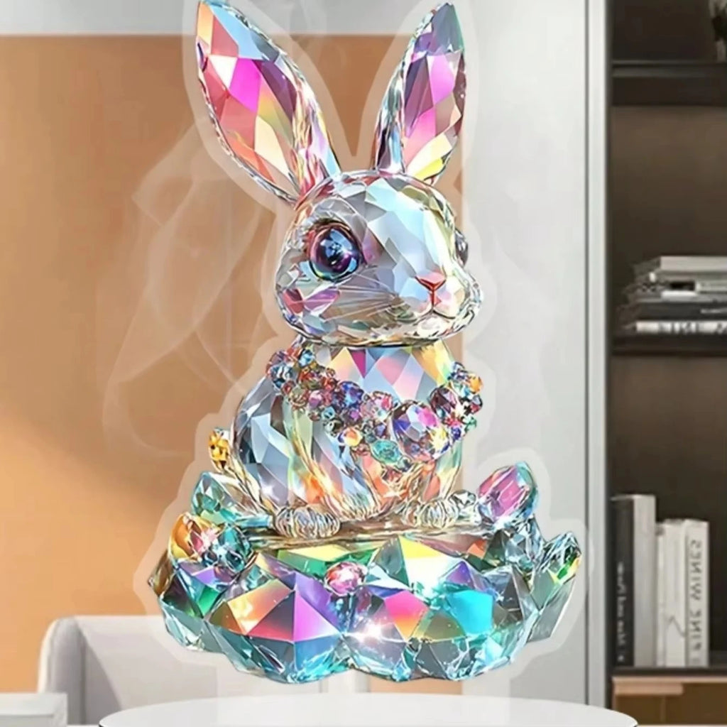 Rainbow Crystal Bunny Figurine | Easter & Home Décor