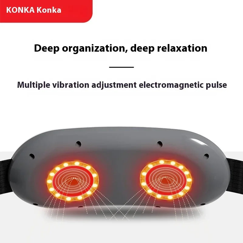 Vibration Heat Massage Waist Belt | 5 Pulse Modes, Rechargeable