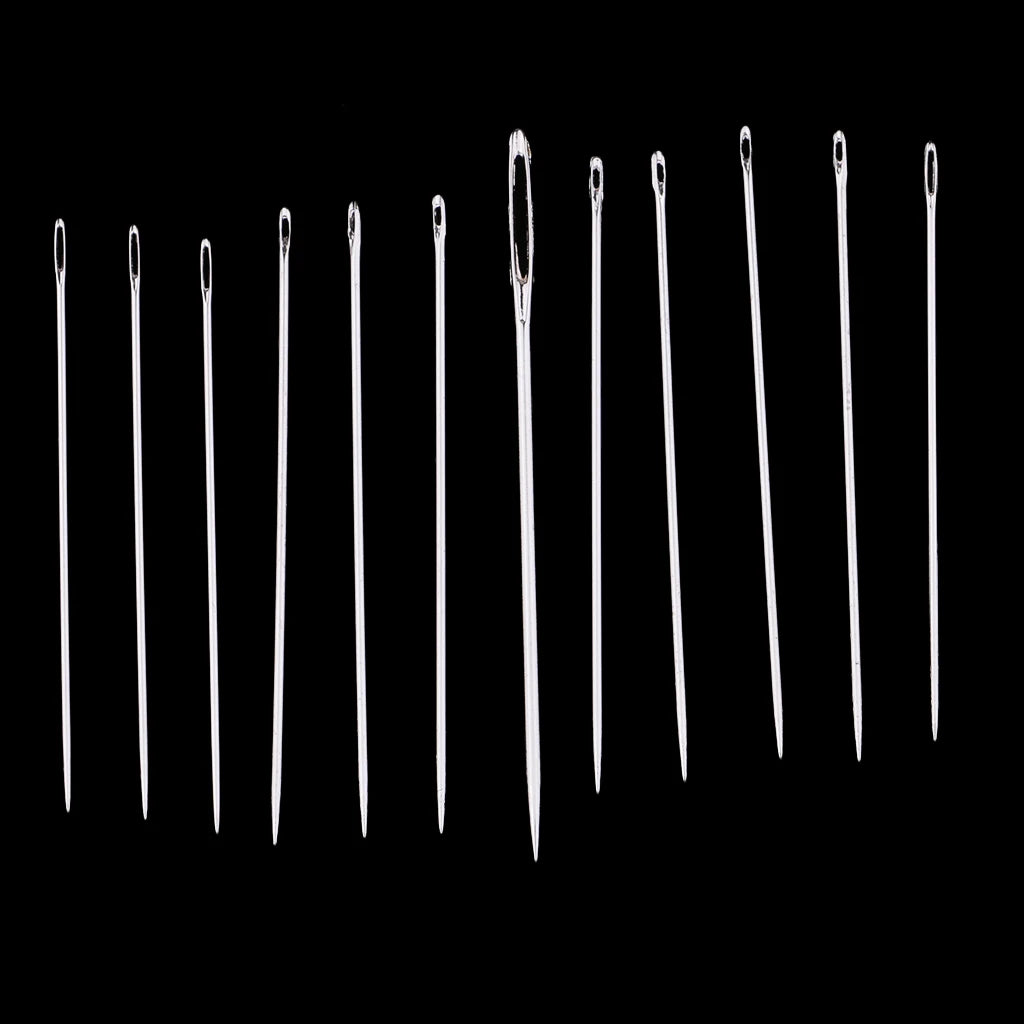 12pc Assorted Blunt Hand Sewing Needle Set – Embroidery Kit