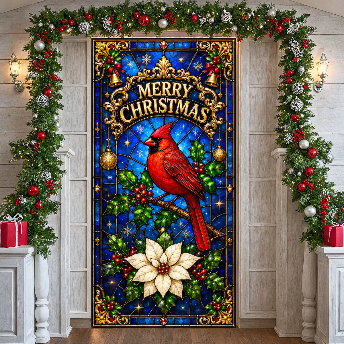 Holiday Photo Backdrop Festive Banner 180×90cm – Indoor Events