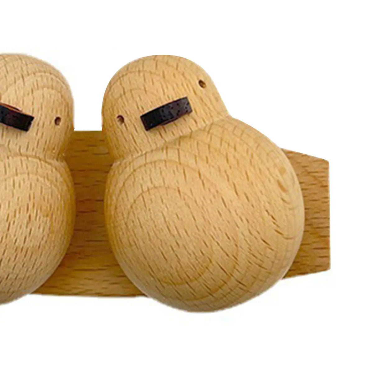 Handcrafted Wooden Couple Duck Figurine | Rustic Home Décor