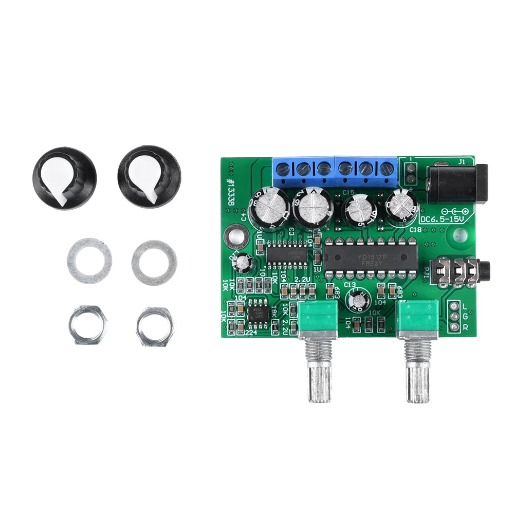 2.1-Channel Class D Mini Amplifier Board 6W+6W+25W Subwoofer