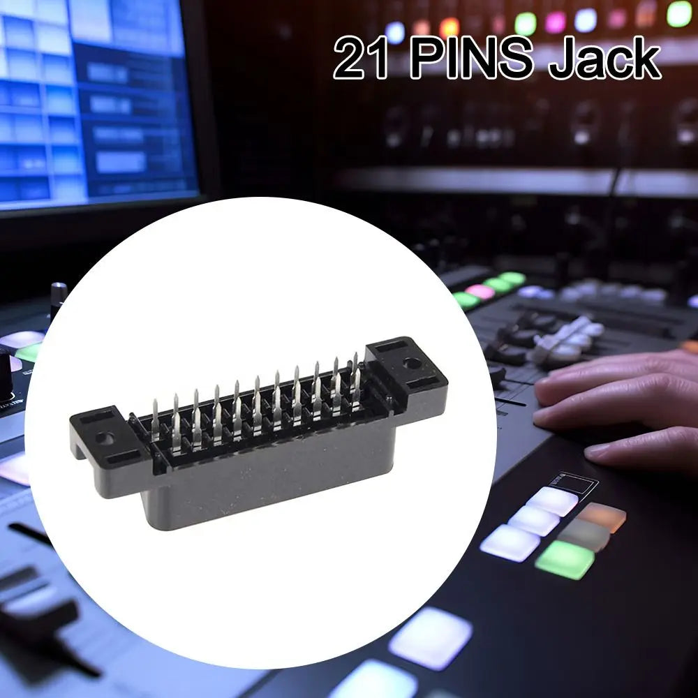 CS Type SCART Female Socket Connector – 21 Pin Jack Adapter