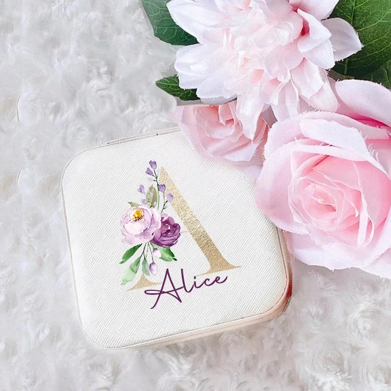 Custom Name Personalized Travel Jewelry Box | Gift