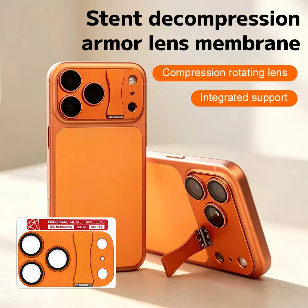 Metal Camera Lens Protector & Kickstand for iPhone 17/18 Pro