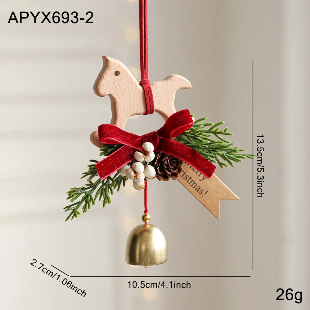 Wooden Rocking Horse Christmas Hanging Ornament | Festive
