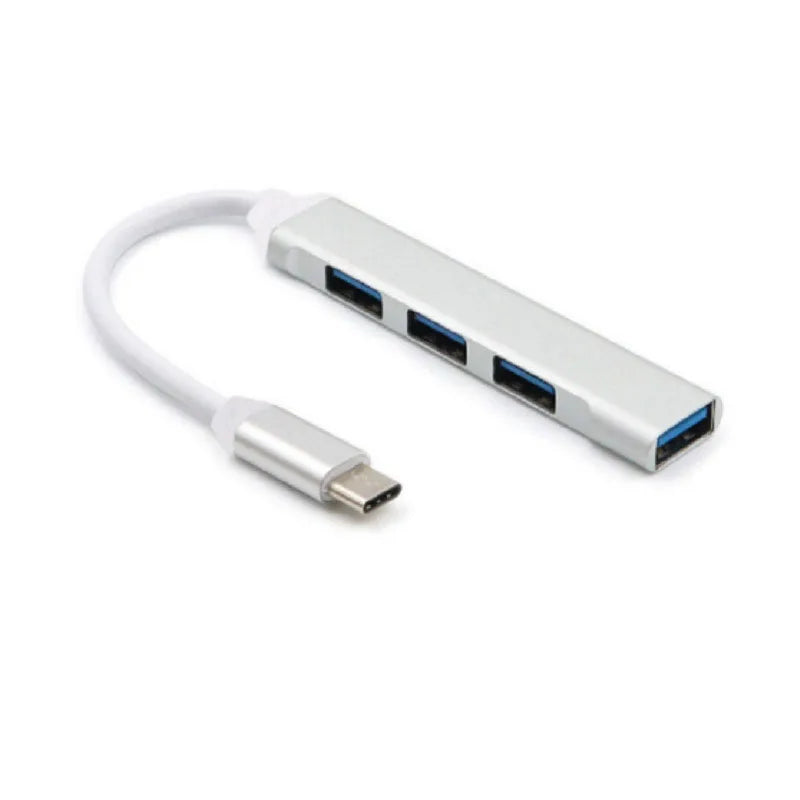 OULLX USB-C 4-Port Hub – Aluminum Ultra-Thin Splitter