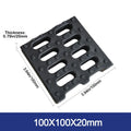 High-Strength Resin Trench Cover – Black Plastic Drain Grate