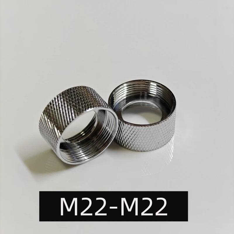 M22 Female Brass Faucet Thread Adapter Connector – Chrome