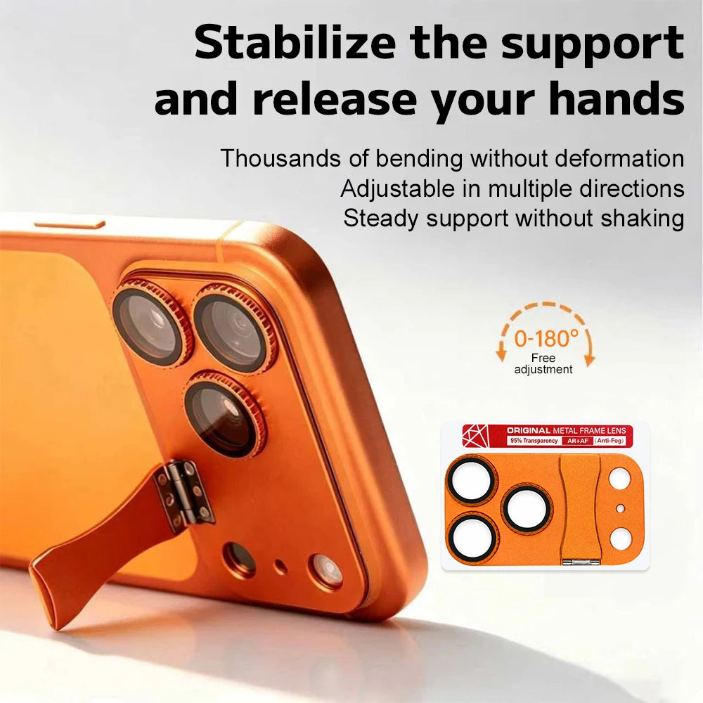 Metal Camera Lens Protector & Kickstand for iPhone 17/18 Pro