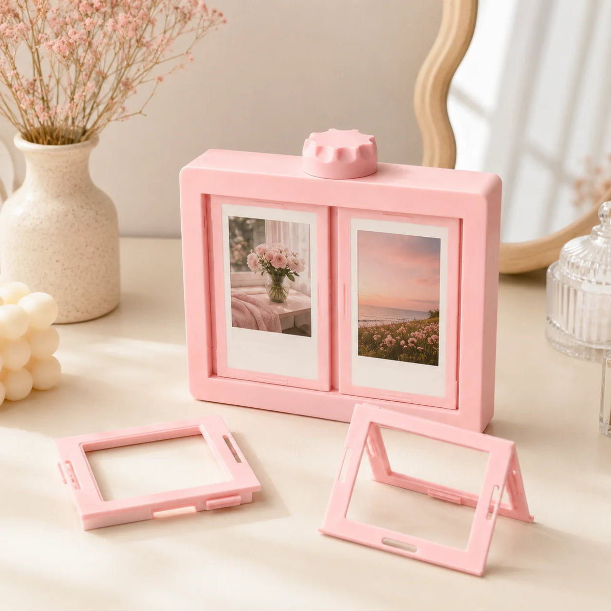 Rotating 3D Flip Photo Album Frame | Desktop Picture Display