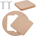 11.8" Pottery Wheel Bat Set – Round & Square Clay Throwing Bats