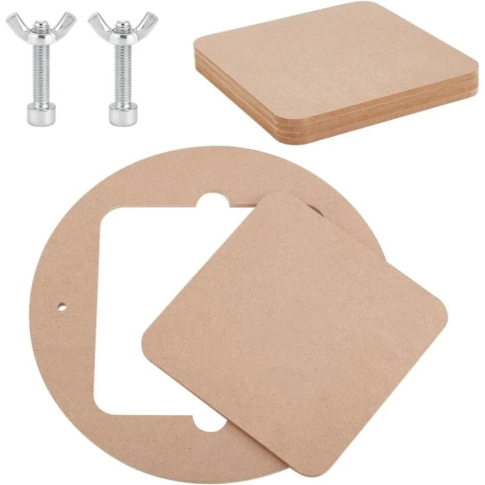 11.8" Pottery Wheel Bat Set – Round & Square Clay Throwing Bats