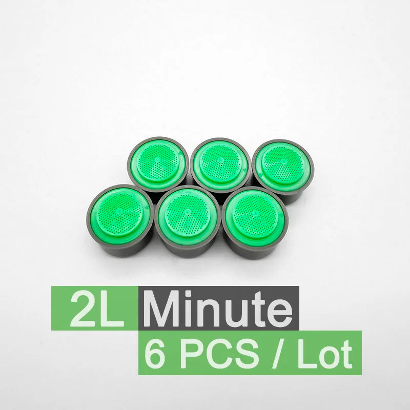 6-Pack Water Saving Faucet Aerator Cores M22 Thread 2L/Min