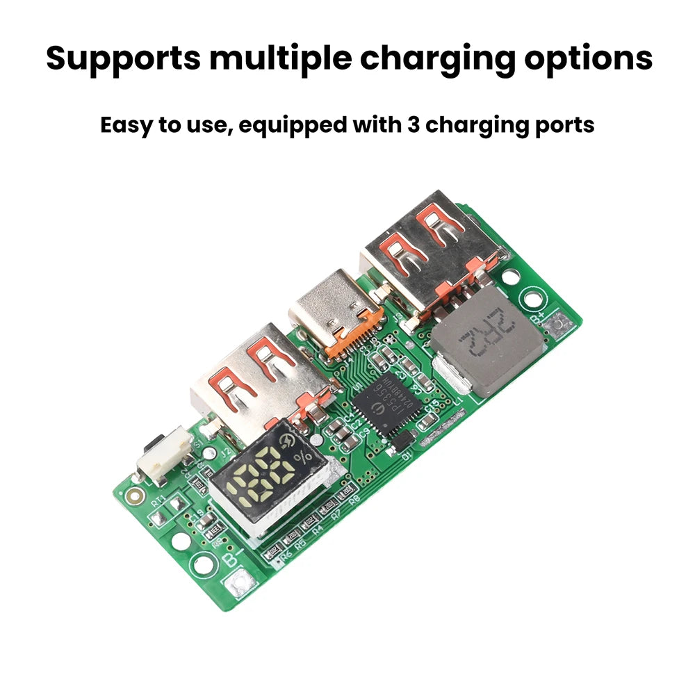IP5356 Fast Charging Module 5V 3A USB-C QC3.0 PD3.0