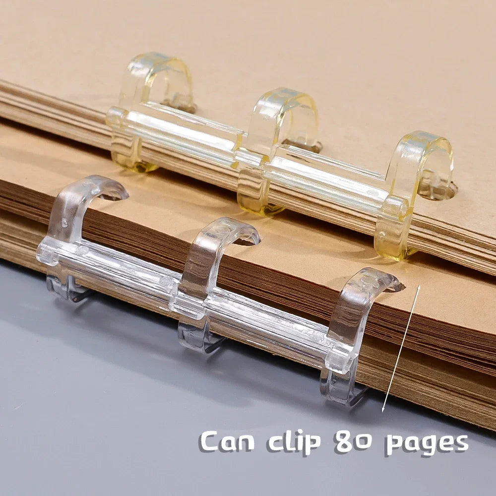 Removable Loose-Leaf Binder Rings – 3-Hole Spring Clip Rings