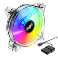 OULLX 120mm PWM ARGB Case Fan 5V CPU Cooling Fan