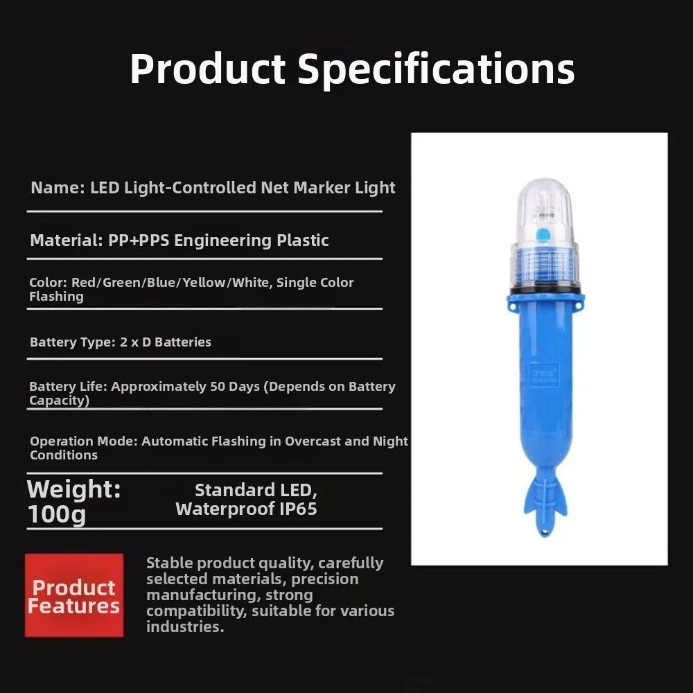 LED Waterproof Floating Fishing Buoy Signal Light – 5 Colors