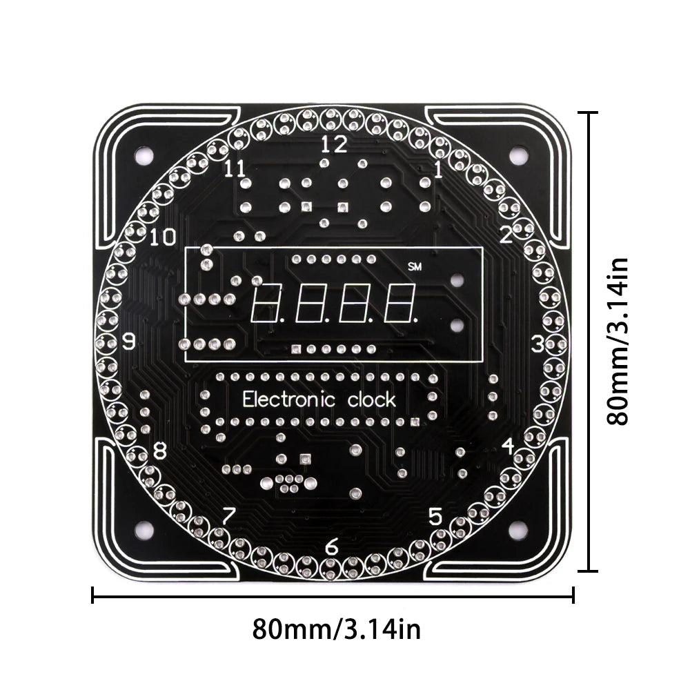 DS1302 LED Scrolling Clock DIY Kit – Time, Temp & Alarm