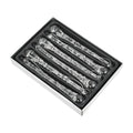 Glass Christmas Icicle Ornaments – Clear Tree Pendants Set of 6