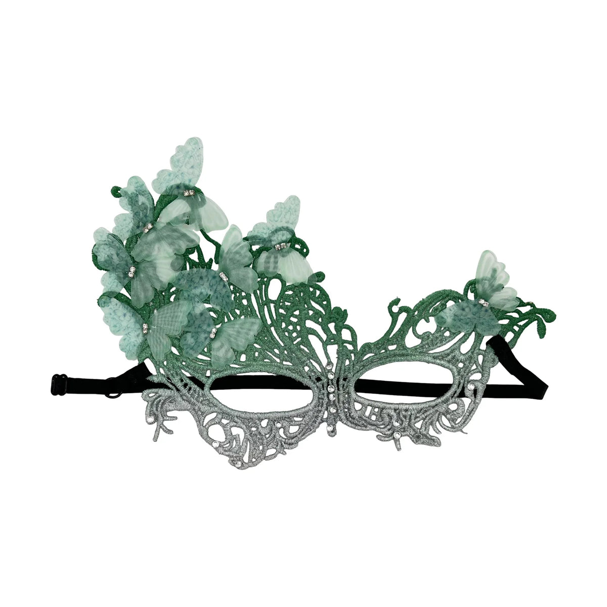 Gradient Butterfly Masquerade Mask – Lace Half Face Party Mask