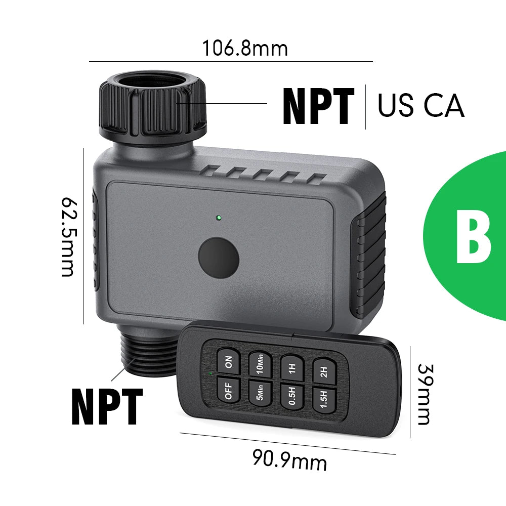 Remote Control Garden Water Timer – 6-Speed Auto Irrigation