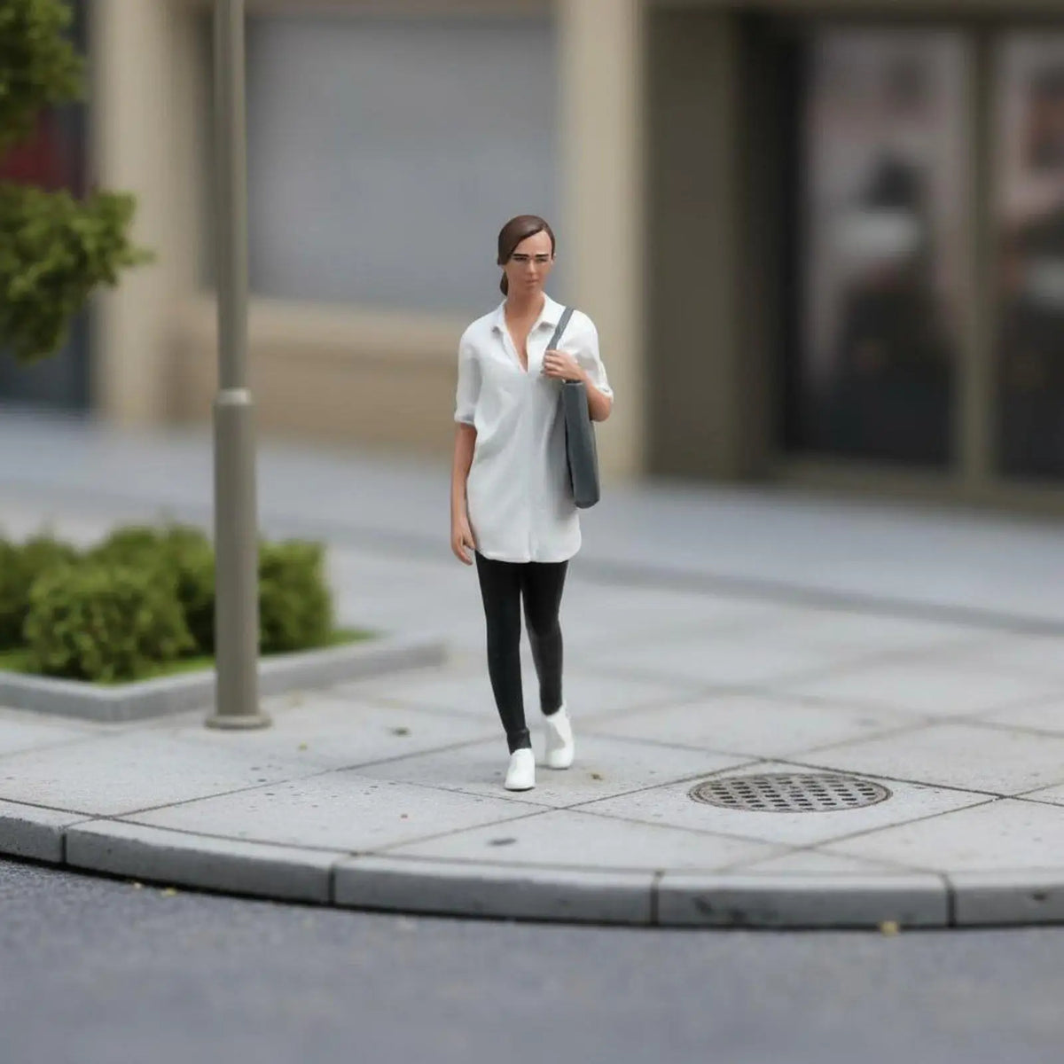Hand-Painted Female Miniature Resin Figure | Diorama Decor