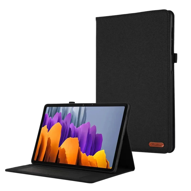 Samsung Galaxy Tab S10 Lite Case – Fabric Flip Stand Cover