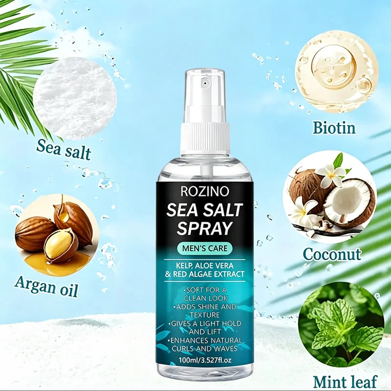ROZINO Men's Sea Salt Hair Spray – Volume, Texture & Hold