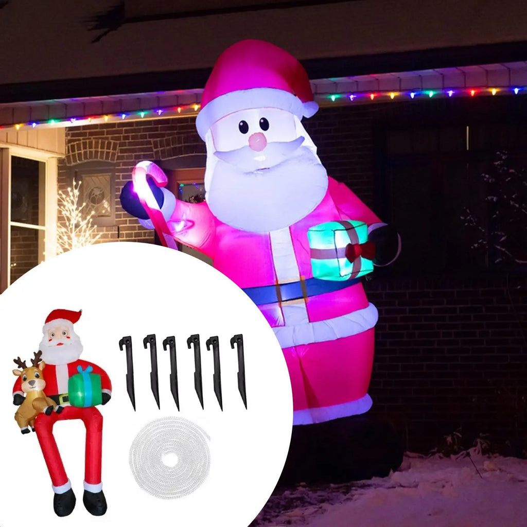 Giant LED Inflatable Santa Outdoor Christmas Yard Decoration