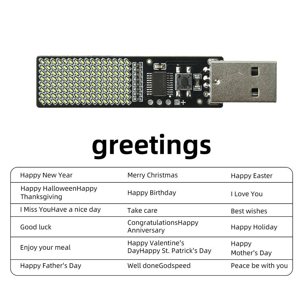 LED Candle Light Module – 8x16 Matrix Countdown & Message Display
