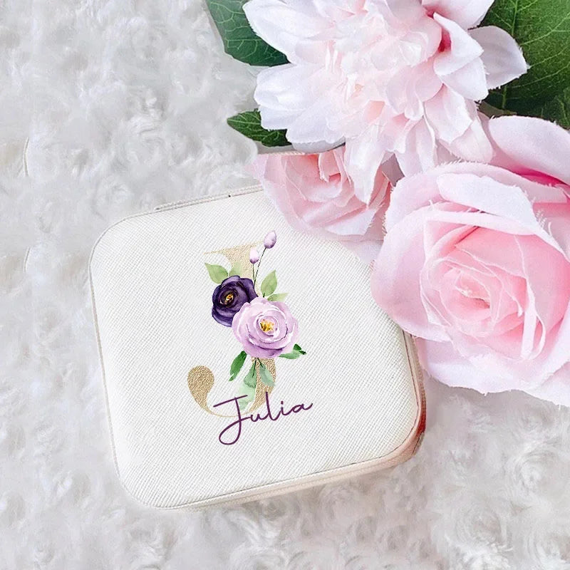 Custom Name Personalized Travel Jewelry Box | Gift