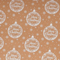 Christmas Kraft Gift Wrapping Paper Roll – Santa & Tree Print