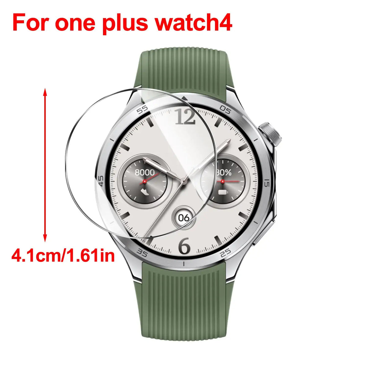 OnePlus Watch 4 Tempered Glass Screen Protector 9H