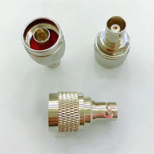2-Pack N-Type Male to BNC Female RF Coaxial Adapter 50 Ohm