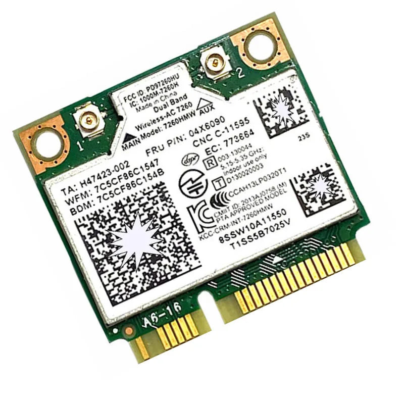 AC 7260HMW Dual Band Mini PCIe Wi-Fi Card for Lenovo ThinkPad