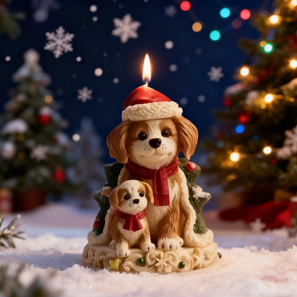 Christmas Puppy Silicone Mold – DIY Candle Soap Resin Craft