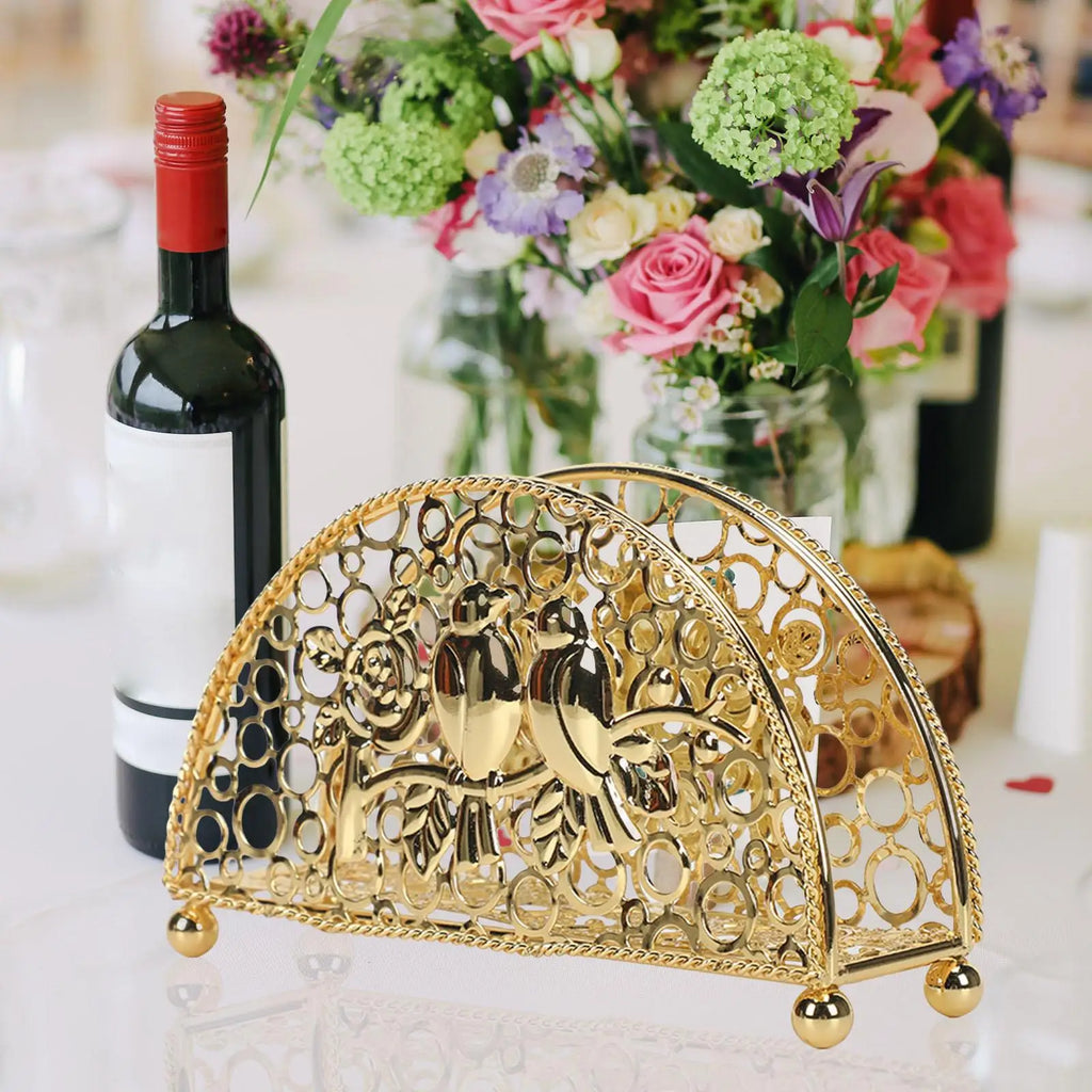 Kesoto Metal Iron Hollow Tissue Paper Holder & Organizer