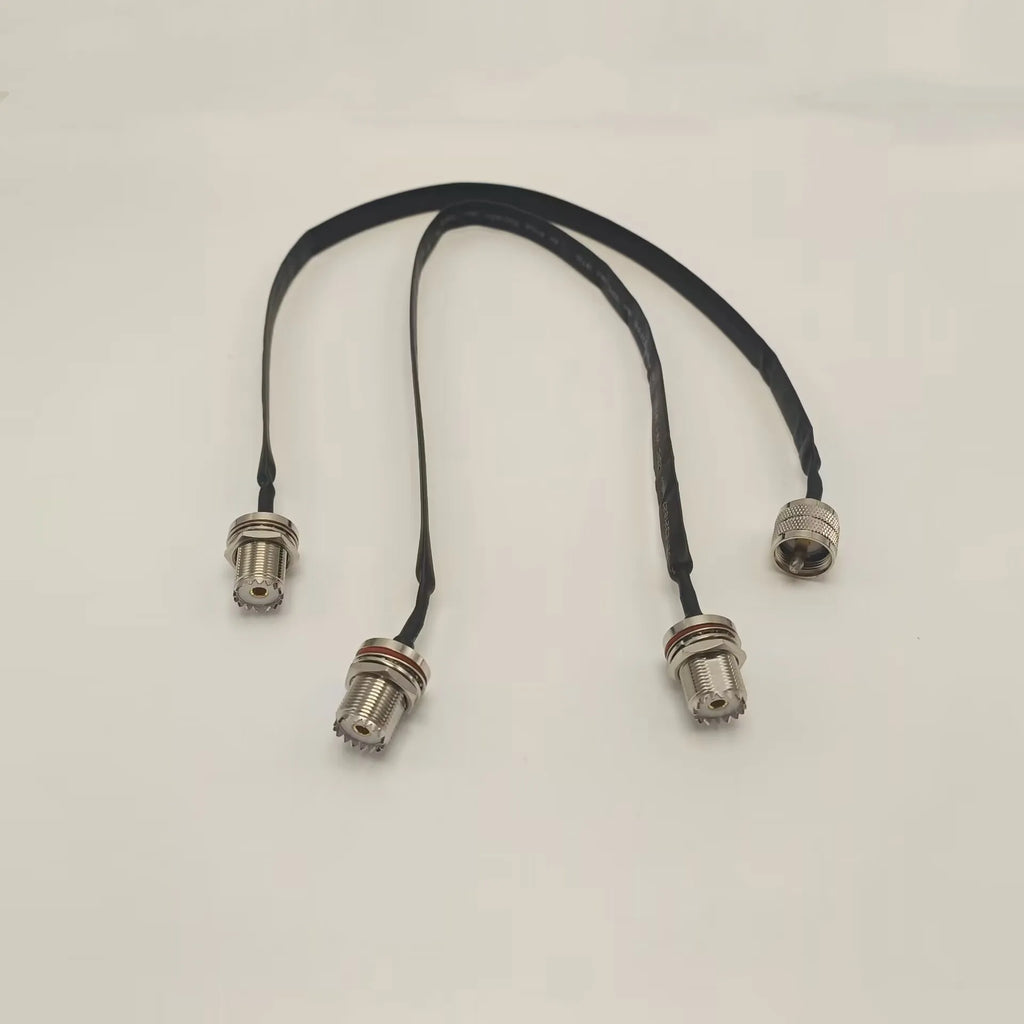 UHF RF Coaxial Flat Cable SO239 PL259 Door Window Pass-Through