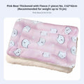 Warm Fleece Rabbit Bed Mat – Waterproof Double-Sided Pet Pad