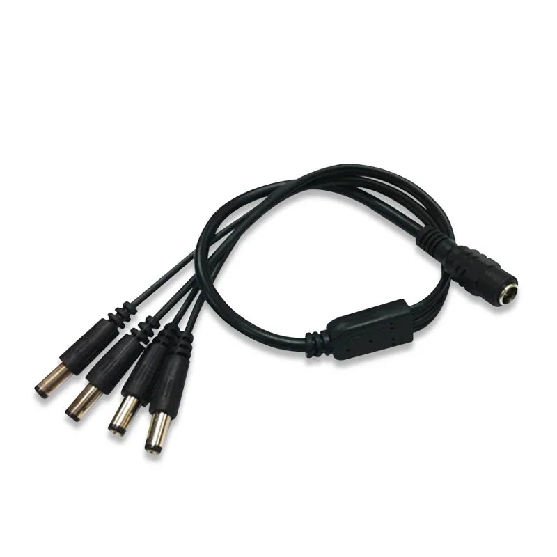 DC Power Splitter 5.5x2.1mm – 1 to 2/4/8 Out Cable Adapter