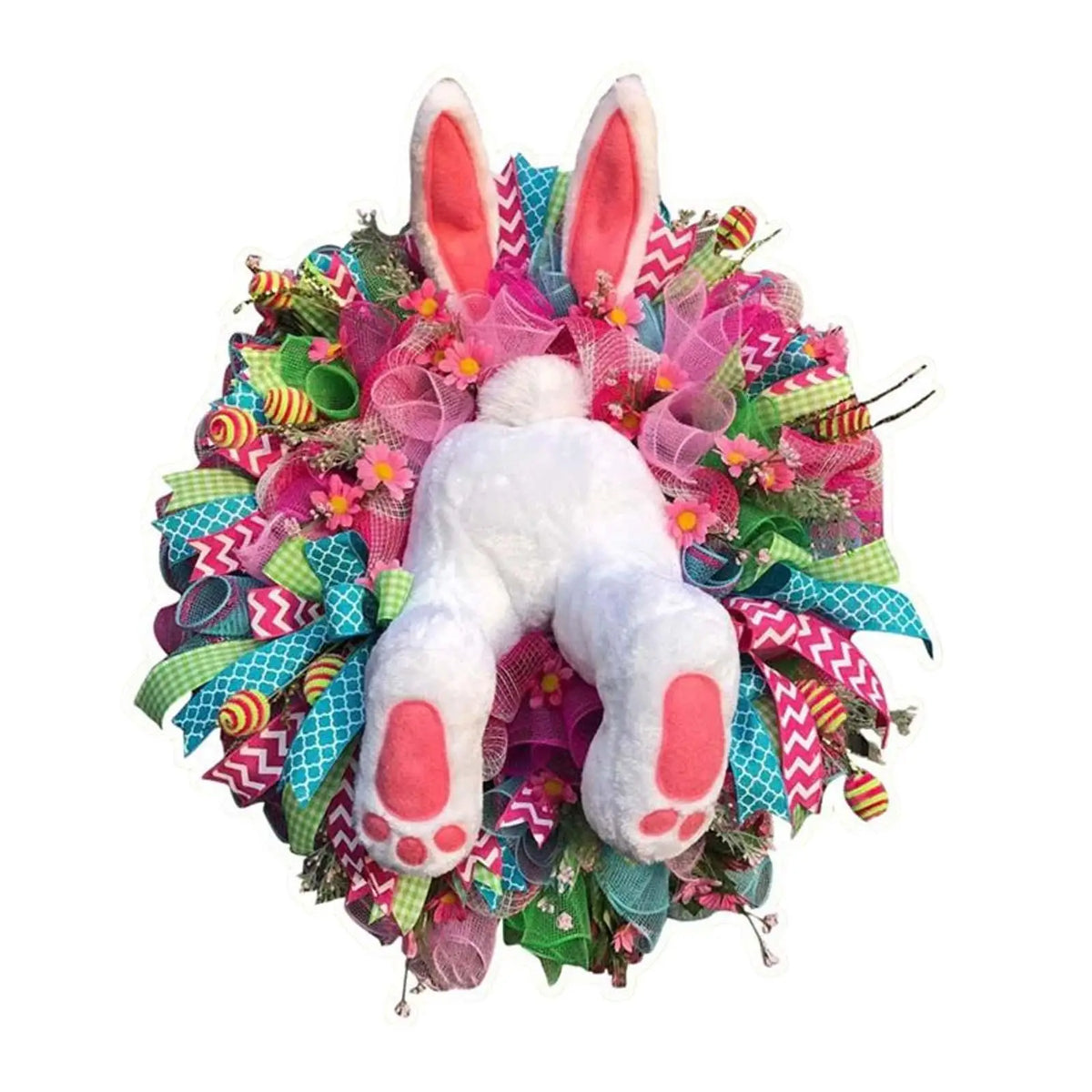 Easter Bunny Wreath Wall Decals & Garland Stickers | Home Decor