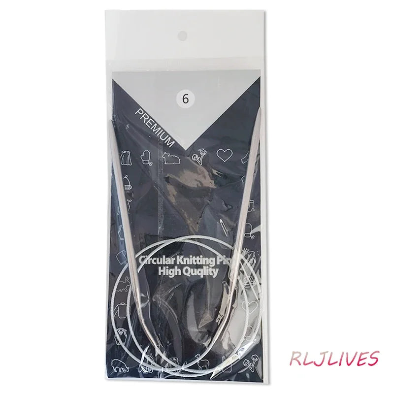 Stainless Circular Knitting Needles – 11 Sizes, 80cm