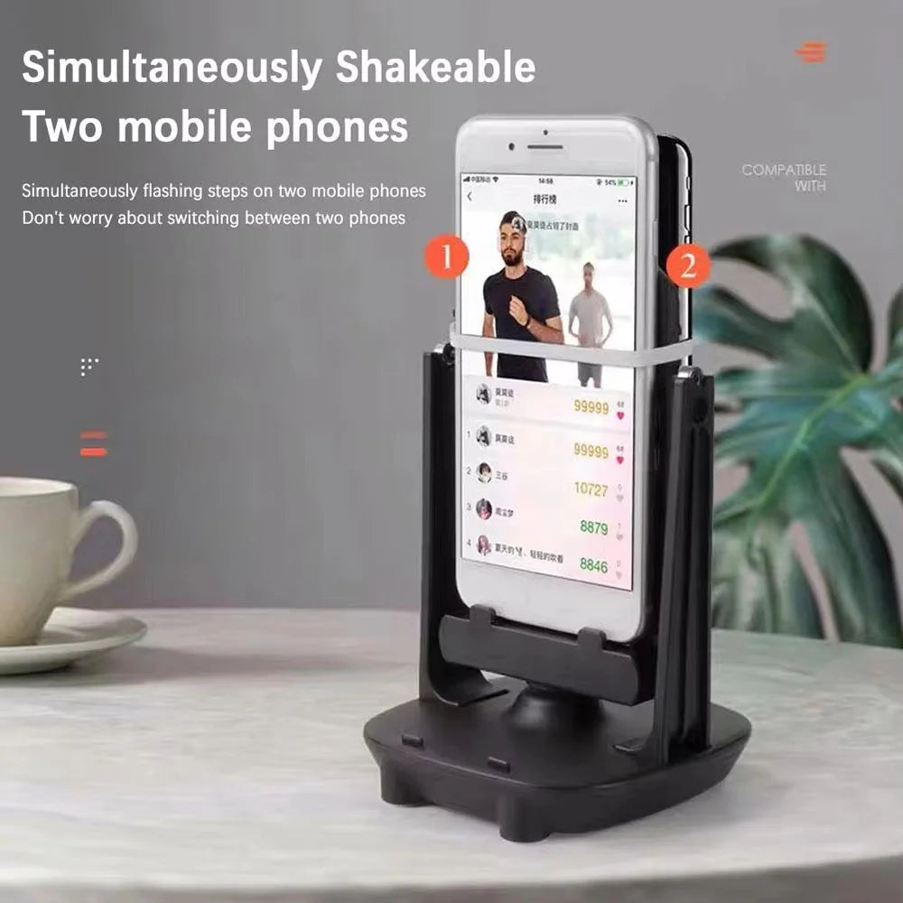 Automatic Phone Swing Shaker & Desk Stand – Step Counter