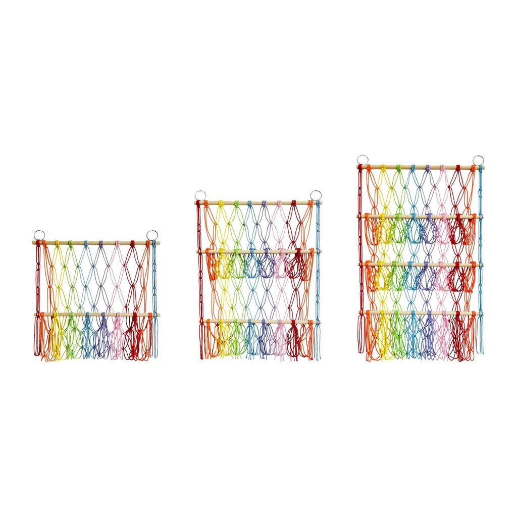 Handwoven Cotton Rope Stuffed Animal Hammock | Toy Organizer