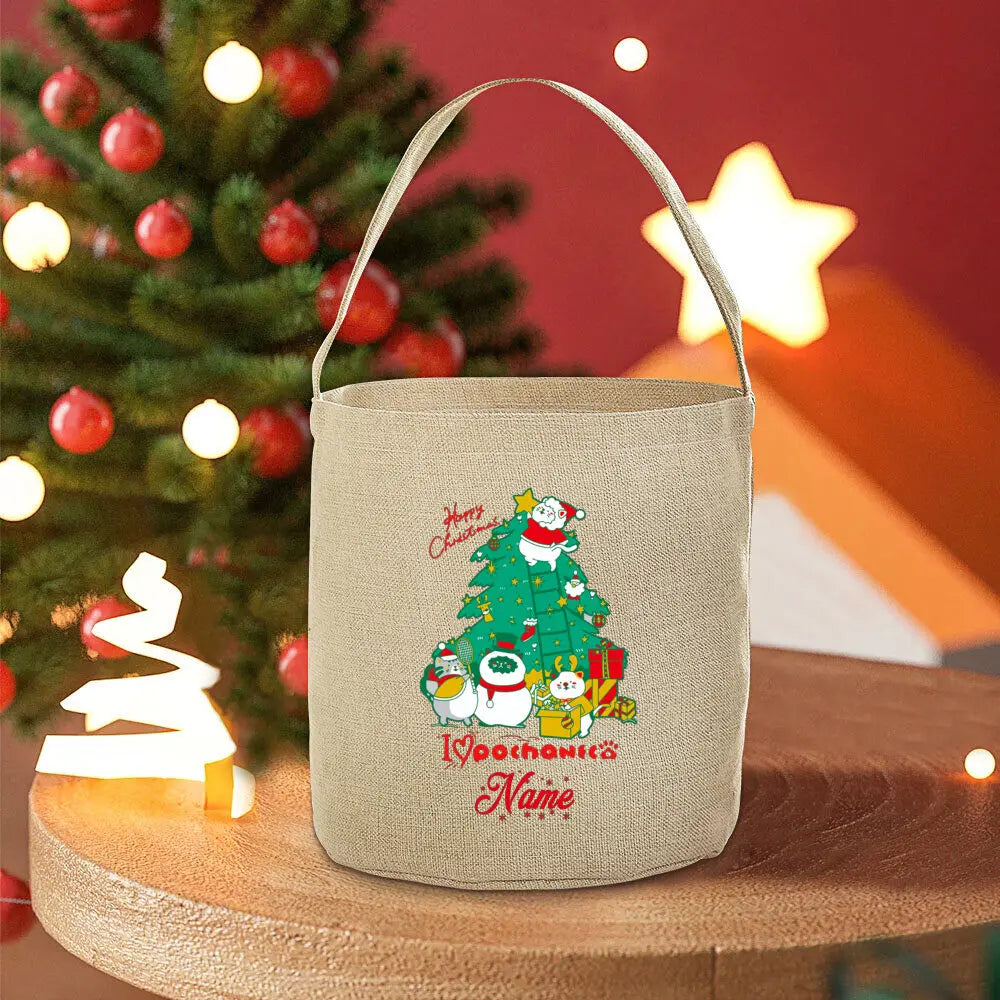 Personalised Christmas Santa Sack | Custom Name Kids Gift Bag