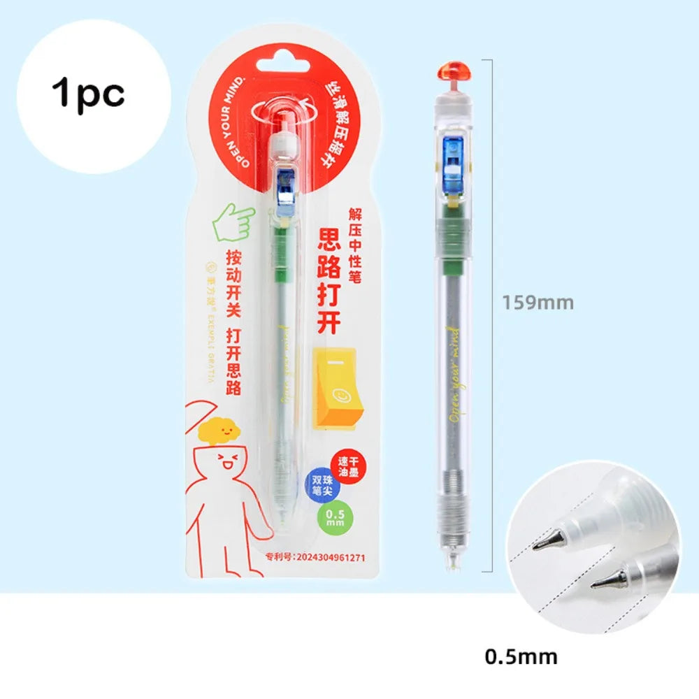 0.5mm Clicker Gel Pen – Smooth Writing Fidget Switch Pen