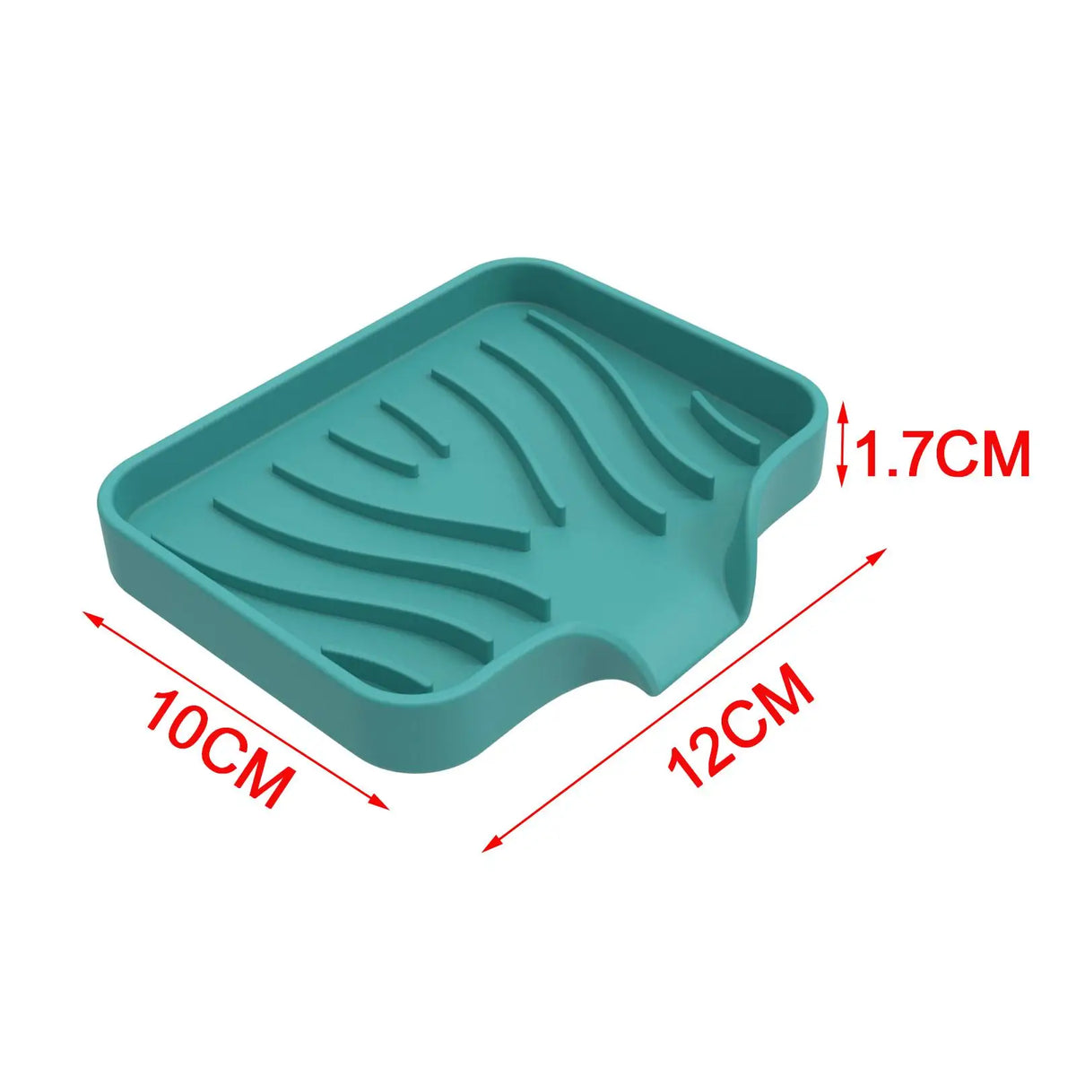 Silicone Self-Draining Soap Dish Holder | Bathroom & Kitchen