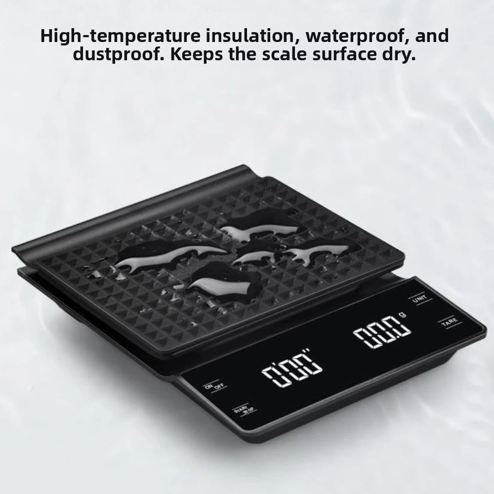 Digital Coffee Scale 3kg/0.1g LCD Display with Timer